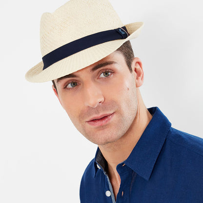 Chapeau Trilby en Paille Toyo Halstow sable JOULES