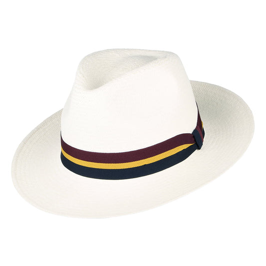 Chapeau Fedora Panama Regimental décoloré FAILSWORTH