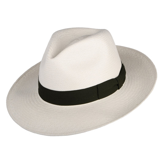 Chapeau Fedora Panama à Bord Baissé décoloré-olive FAILSWORTH