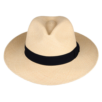 Chapeau Fedora Panama à Bord Baissé naturel-bleu marine FAILSWORTH