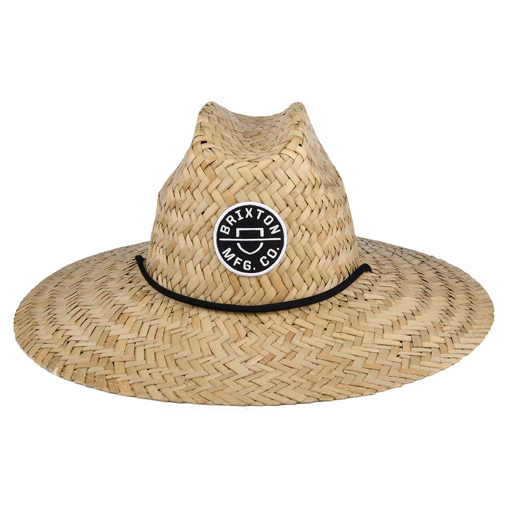 Chapeau Lifeguard en Paille Crest beige sable BRIXTON