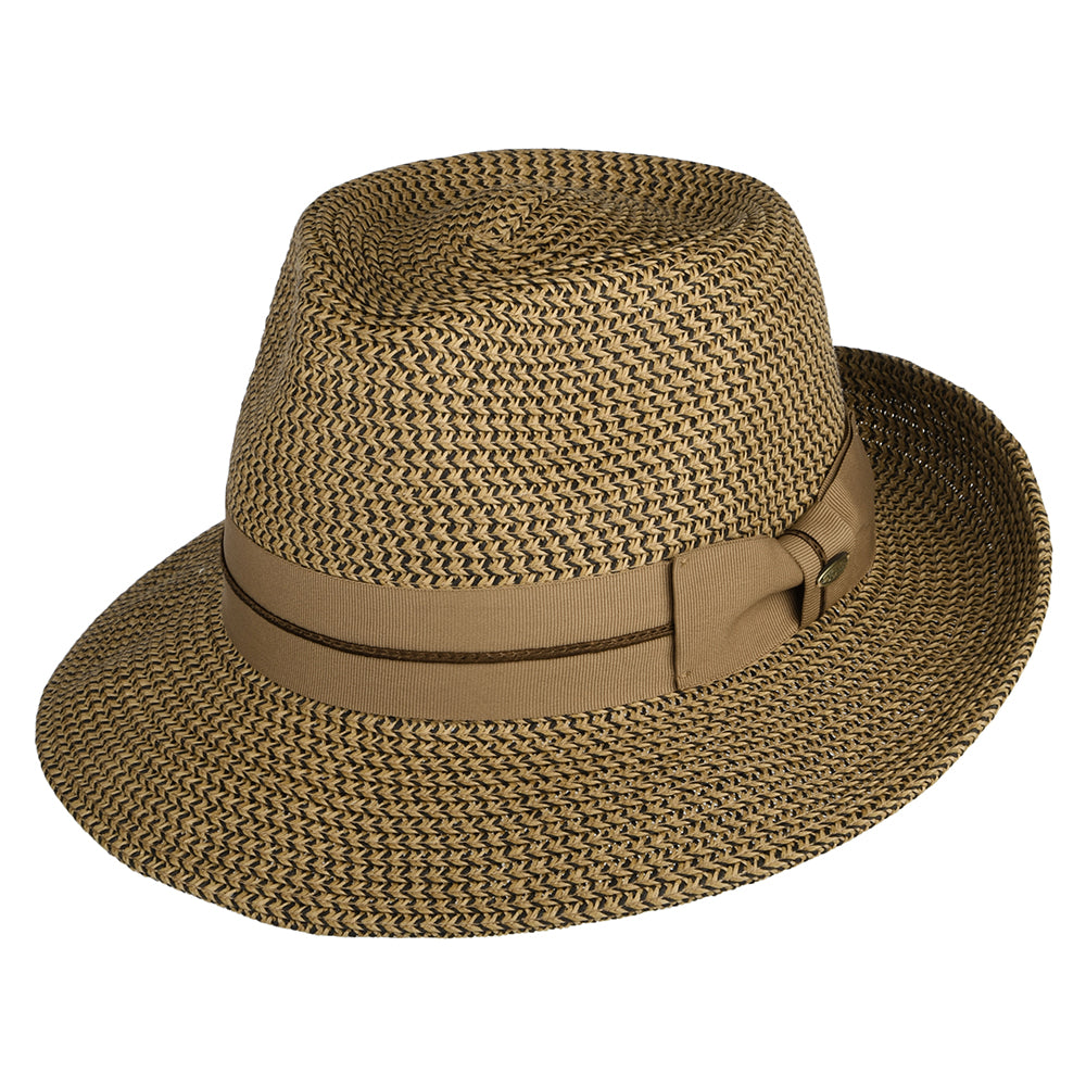 Chapeau Fedora C-Crown en Papier Tressé Marton marron SCALA