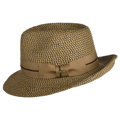 Chapeau Fedora C-Crown en Papier Tressé Marton marron SCALA