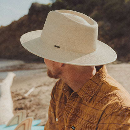 Chapeau Fedora en Paille Marcos naturel BRIXTON