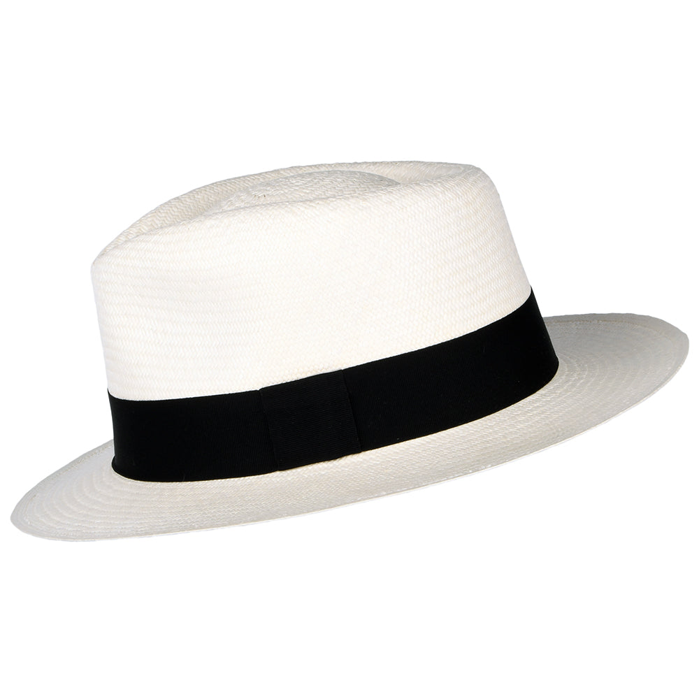 Chapeau Fedora Panama C-Crown décoloré JAXON & JAMES