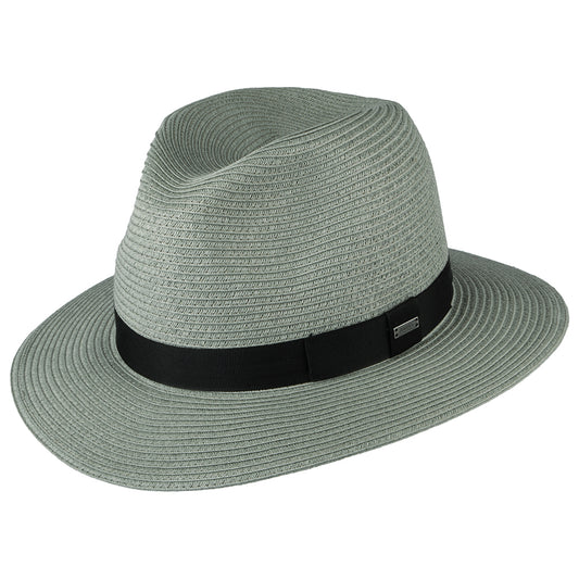 Chapeau Fedora en Paille Toyo Aveloz sauge BARTS