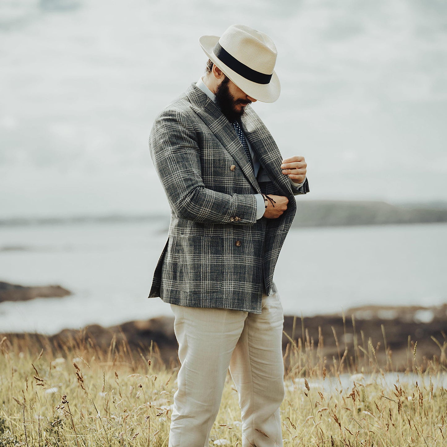Chapeau Fedora Été en Paille Summer C- Crown naturel JAXON & JAMES