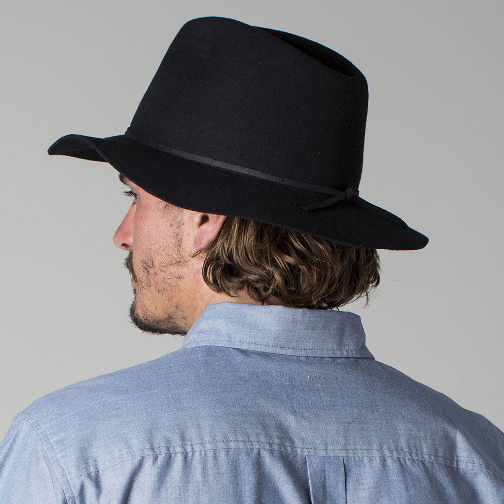 Chapeau Fedora Wesley noir BRIXTON