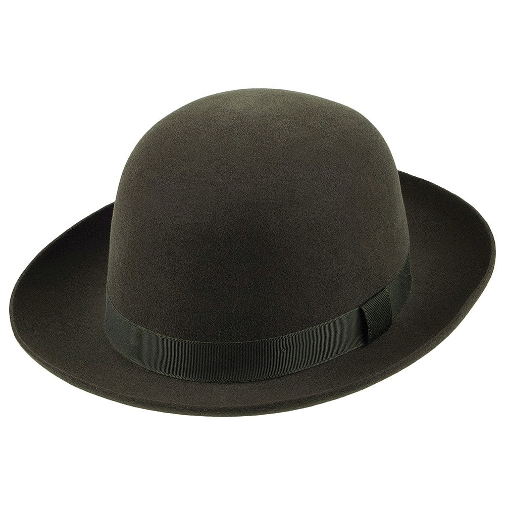 Chapeau Fedora en Fourrure Feutrée Foldaway vert foncé CHRISTYS