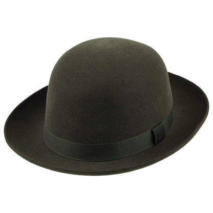 Chapeau Fedora en Fourrure Feutrée Foldaway vert foncé CHRISTYS