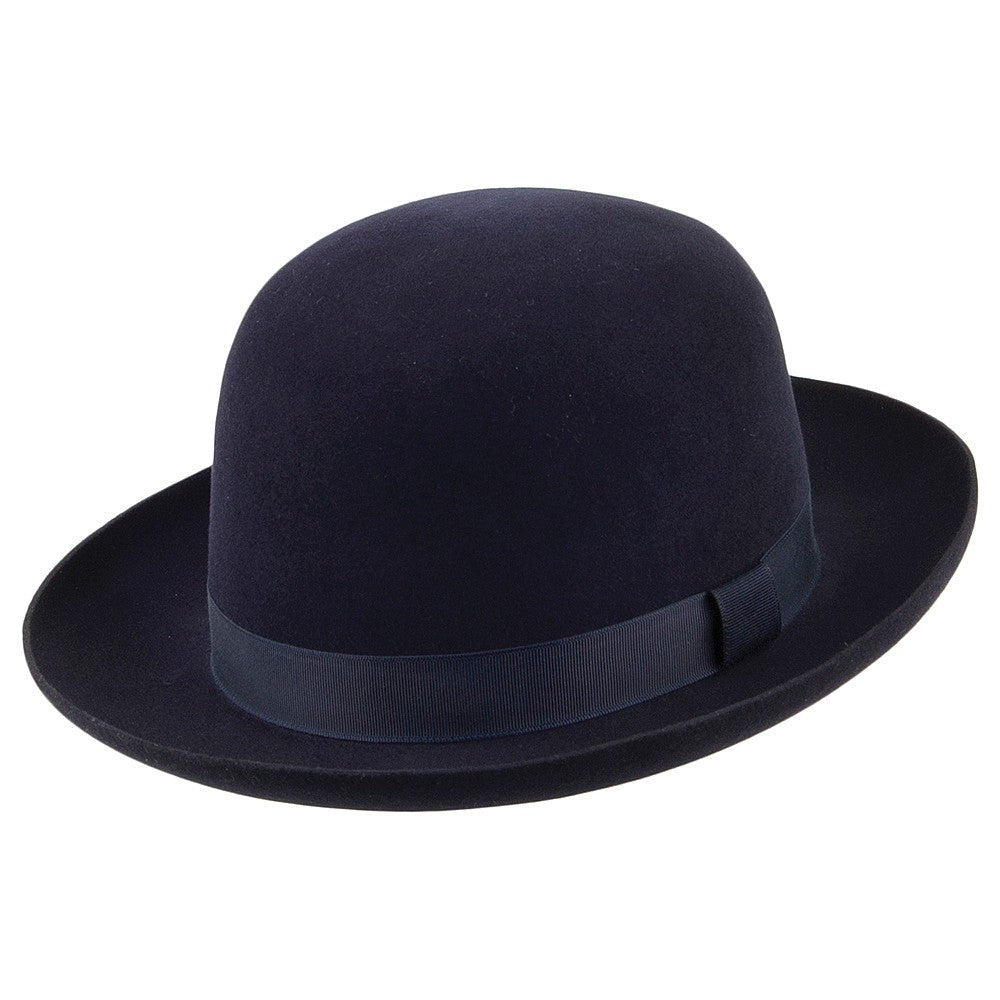 Chapeau Fedora en Fourrure Feutrée Foldaway bleu marine CHRISTYS