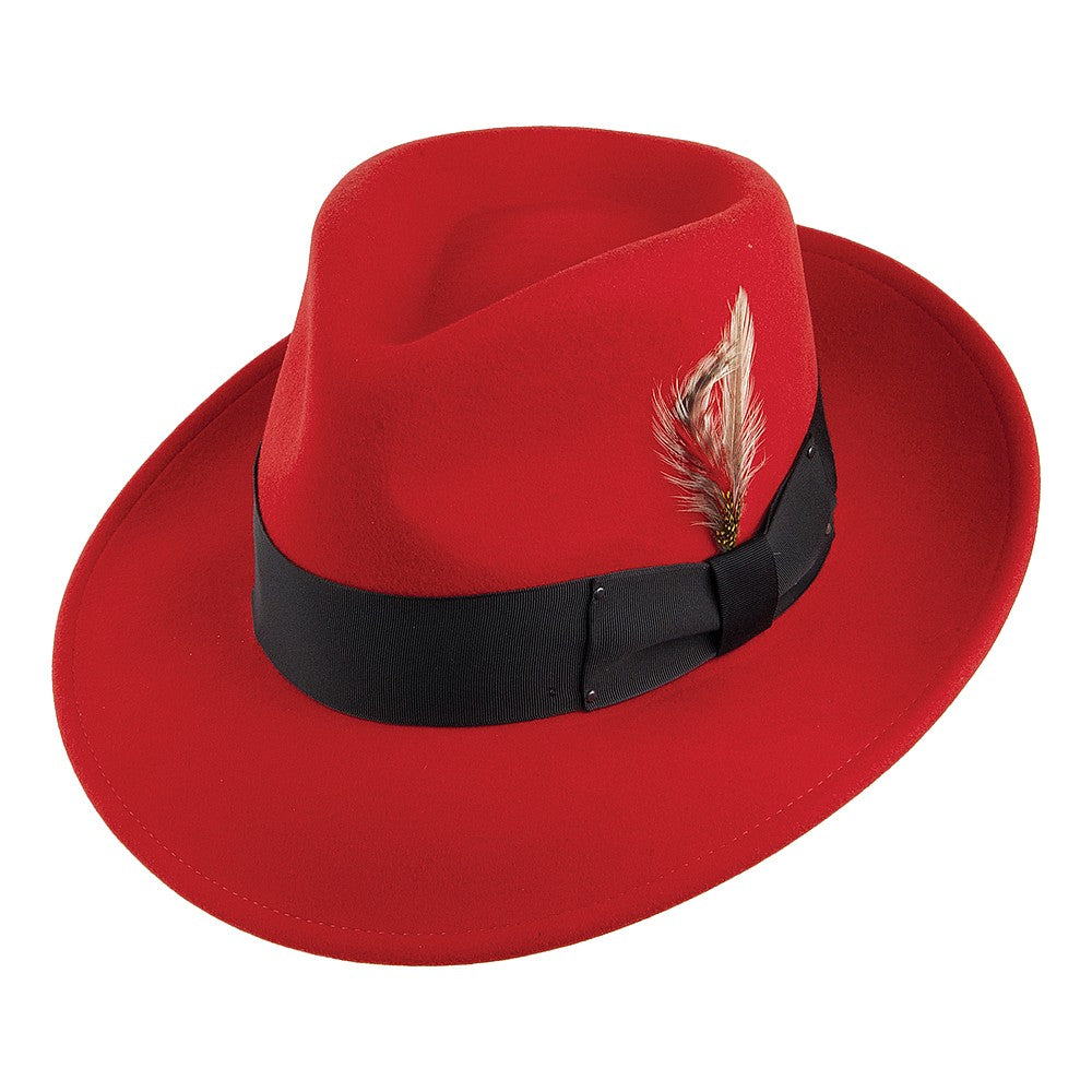Chapeau Fedora Déformable 7002 rouge BAILEY