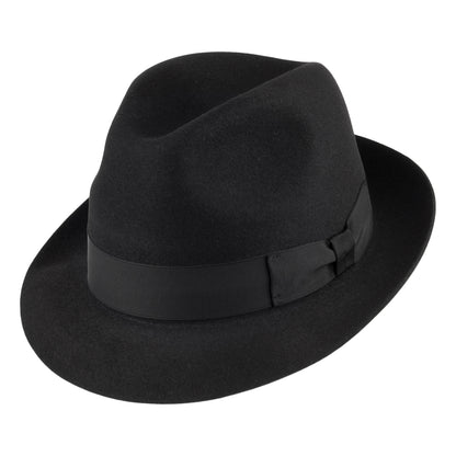 Chapeau Trilby en Fourrure Feutrée Draper noir SIGNES