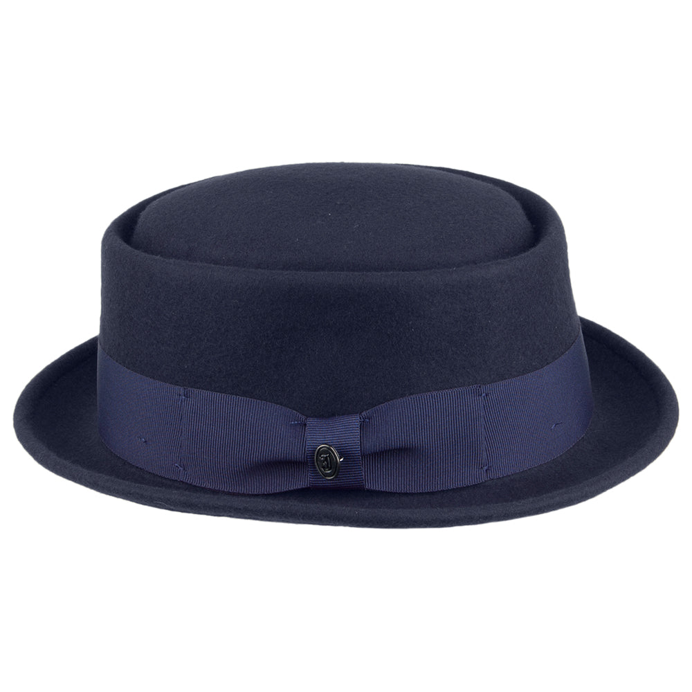 Chapeau Pork Pie en Laine Déformable bleu marine JAXON & JAMES