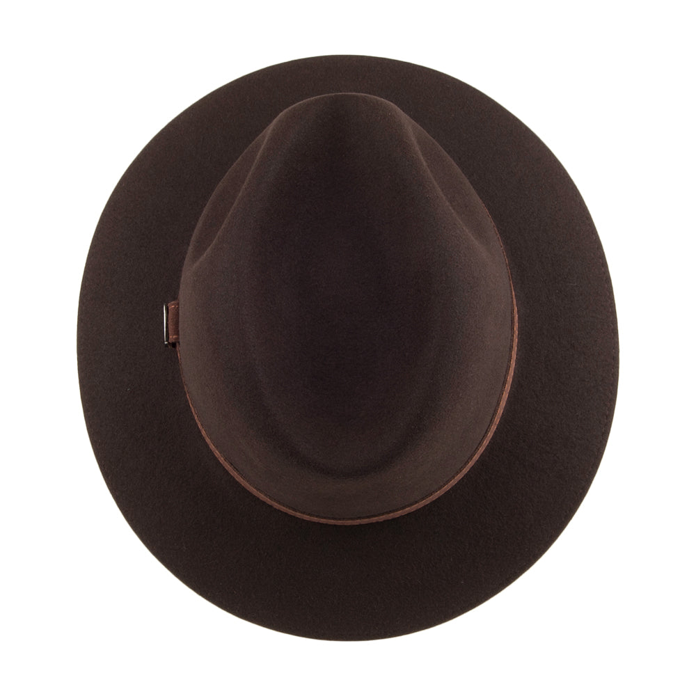 Chapeau Fedora Safari Déformable Classic en Fourrure Feutrée marron BORSALINO