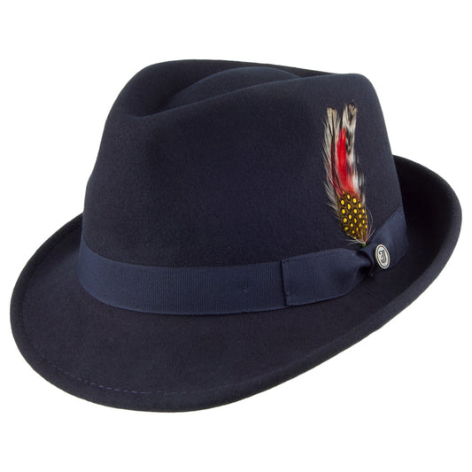 Chapeau Trilby Detroit bleu marine JAXON & JAMES