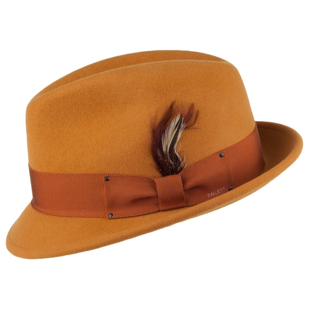Chapeau Trilby en Laine Feutrée Déformable Hydrofuge Tino beige sable BAILEY