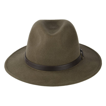 Chapeau Fedora Hydrofuge Adventurer olive FAILSWORTH