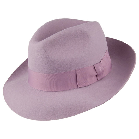 Chapeau Fedora en Laine Feutrée Mayfair lilas DENTON