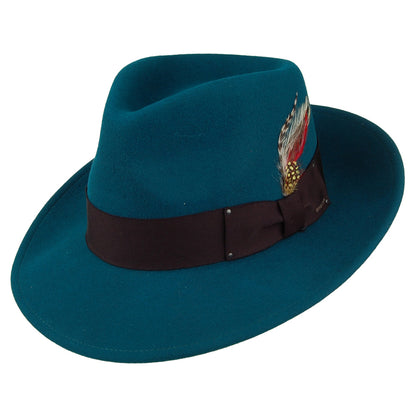 Chapeau Fedora Déformable 7002 bleu sarcelle BAILEY