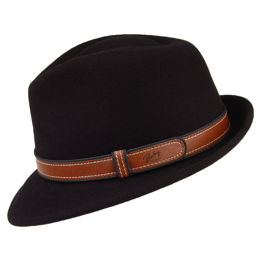 Chapeau Fedora LiteFelt Dodgson noir BAILEY