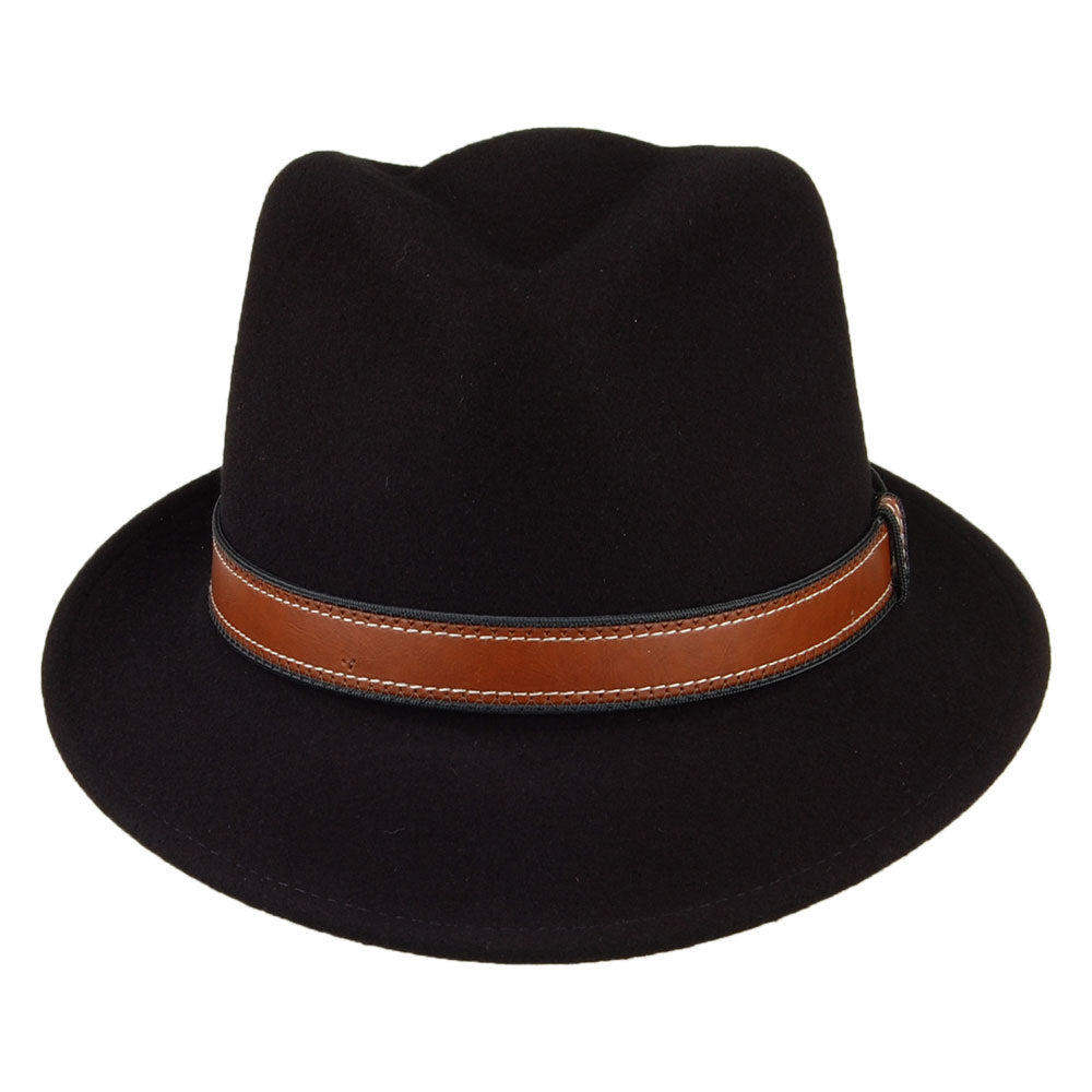 Chapeau Fedora LiteFelt Dodgson noir BAILEY