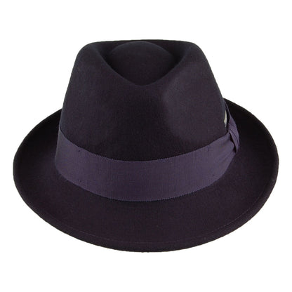 Chapeau Trilby en Laine Feutrée bleu marine SEEBERGER