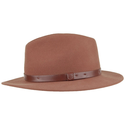 Chapeau Fedora Messer marron BRIXTON