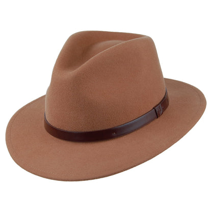 Chapeau Fedora Messer caramel BRIXTON