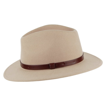 Chapeau Fedora Messer khaki clair BRIXTON