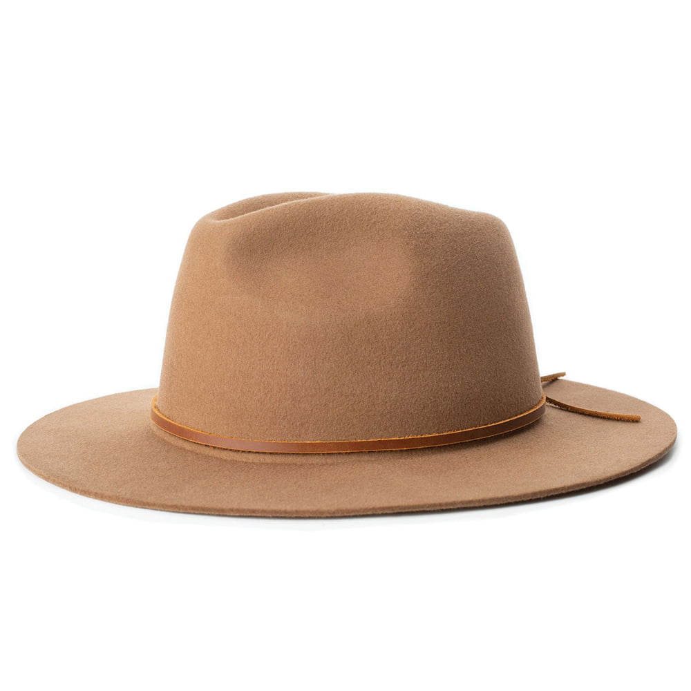 Chapeau Fedora Wesley marron clair BRIXTON