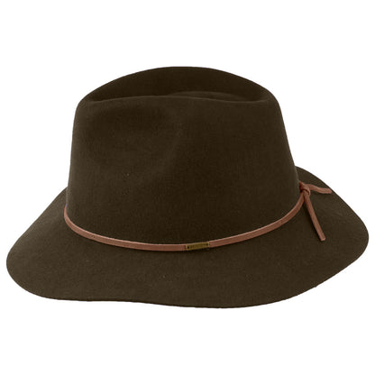 Chapeau Fedora en Laine Feutrée Wesley marron BRIXTON