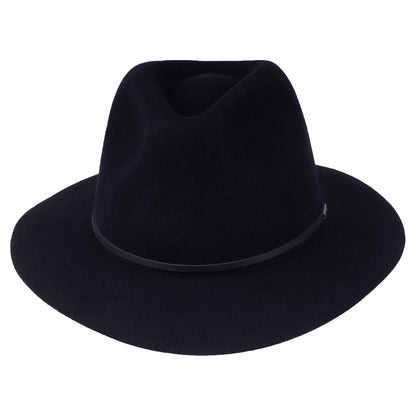 Chapeau Fedora en Laine Feutrée Wesley noir BRIXTON