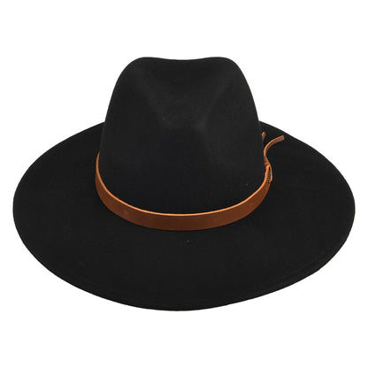 Chapeau Australien en Laine Feutrée Field Proper noir BRIXTON