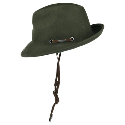 Chapeau Australien Benver en Laine Feutrée olive BARTS
