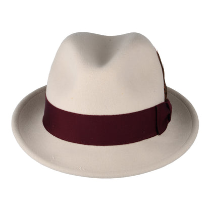 Chapeau Trilby en Laine Feutrée Déformable Hydrofuge Tino beige BAILEY