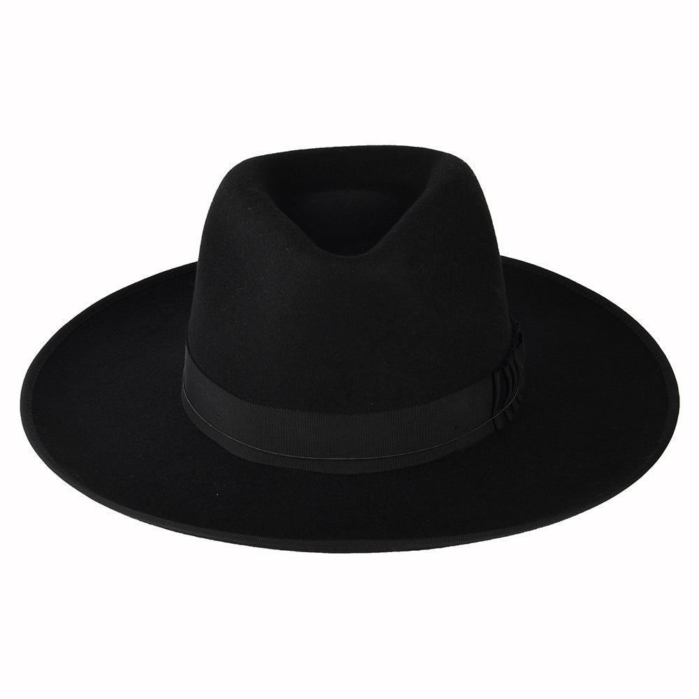 Chapeau Fedora en Laine Feutrée Reno noir BRIXTON