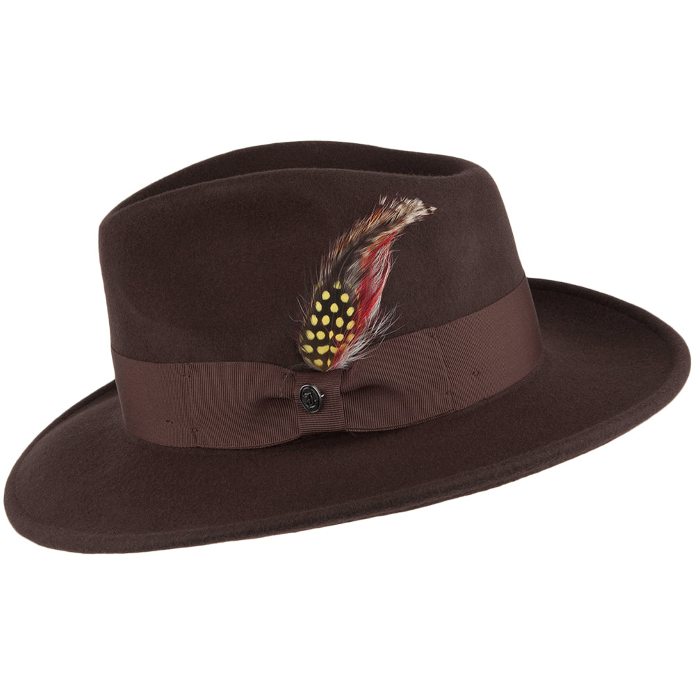Chapeau Fedora Ford marron JAXON & JAMES
