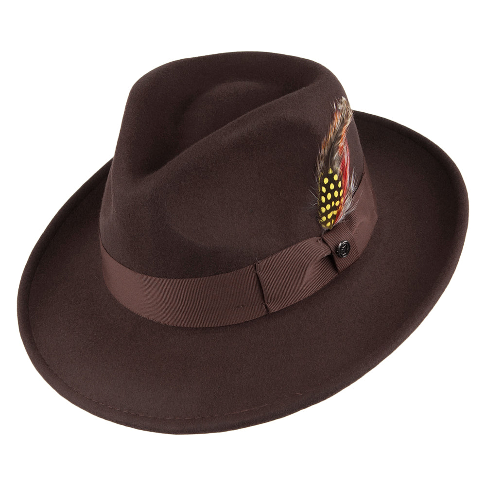 Chapeau Fedora Ford marron JAXON & JAMES