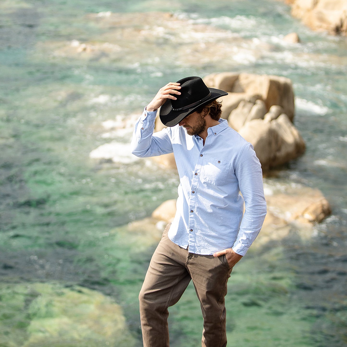 Chapeau de Cowboy Comanche noir JAXON & JAMES