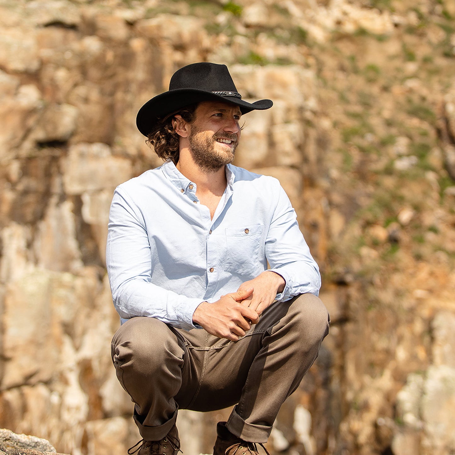 Chapeau de Cowboy Comanche noir JAXON & JAMES