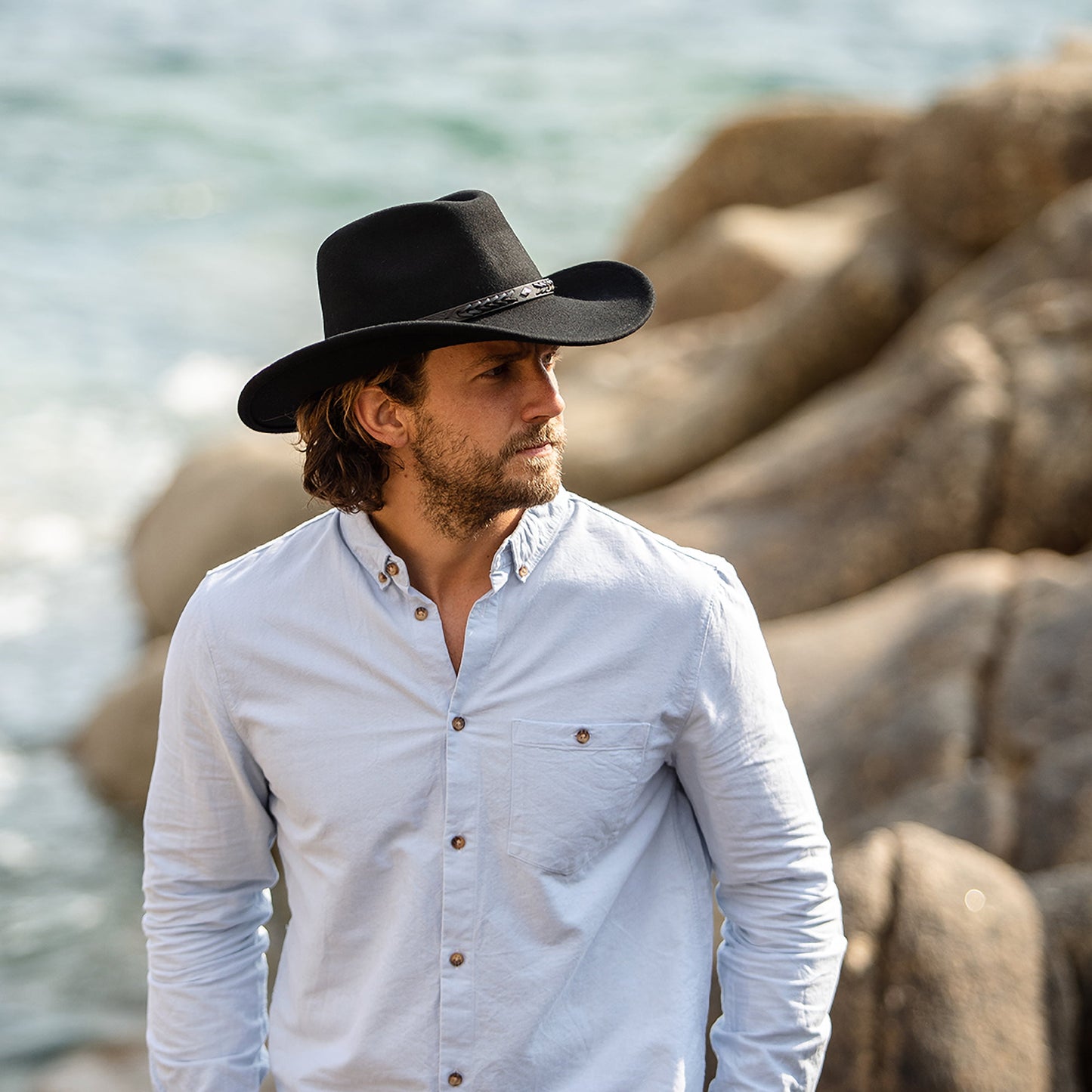 Chapeau de Cowboy Comanche noir JAXON & JAMES