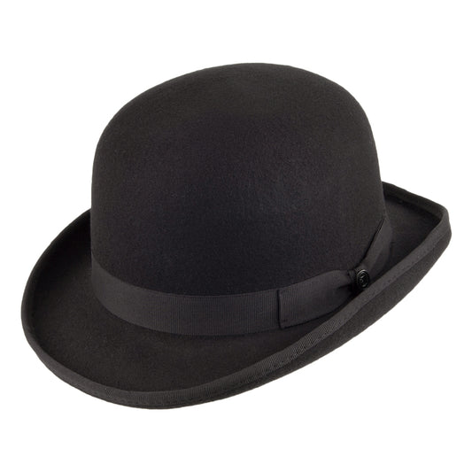Chapeau Melon Anglais en Laine Feutrée noir JAXON & JAMES