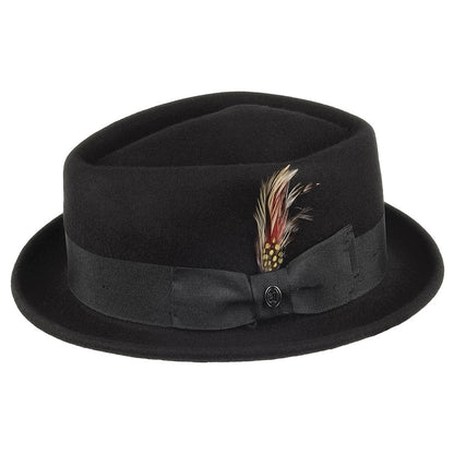 Chapeau Pork Pie Diamond Crown noir JAXON & JAMES