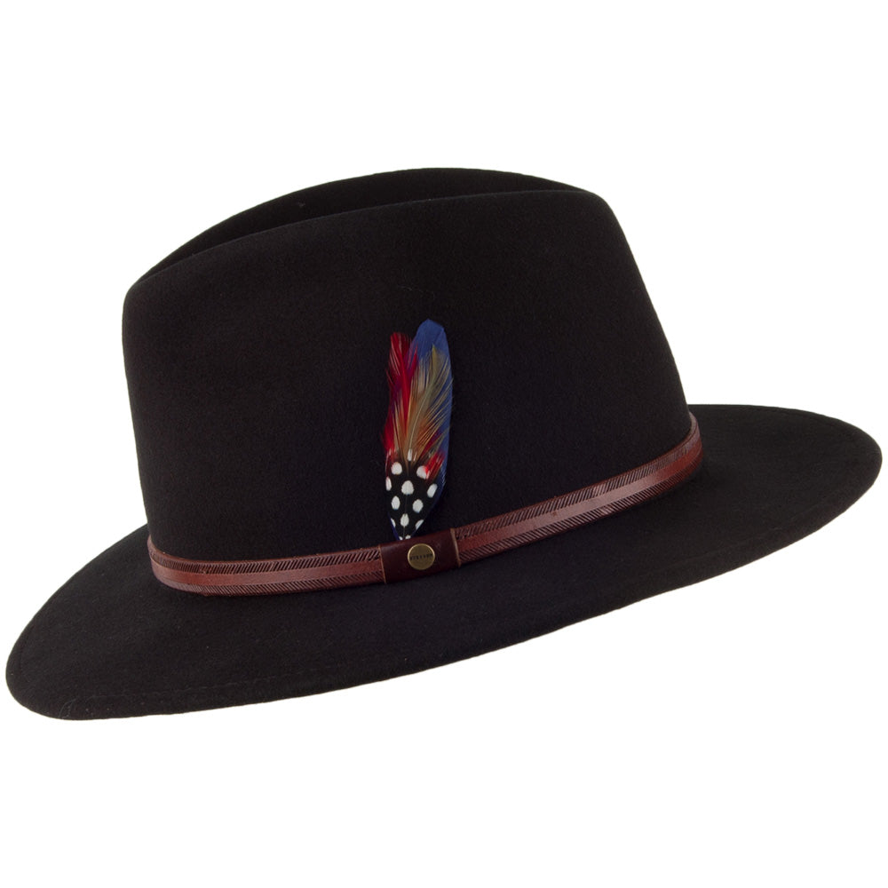 Chapeau Fedora Safari Rantoul noir STETSON