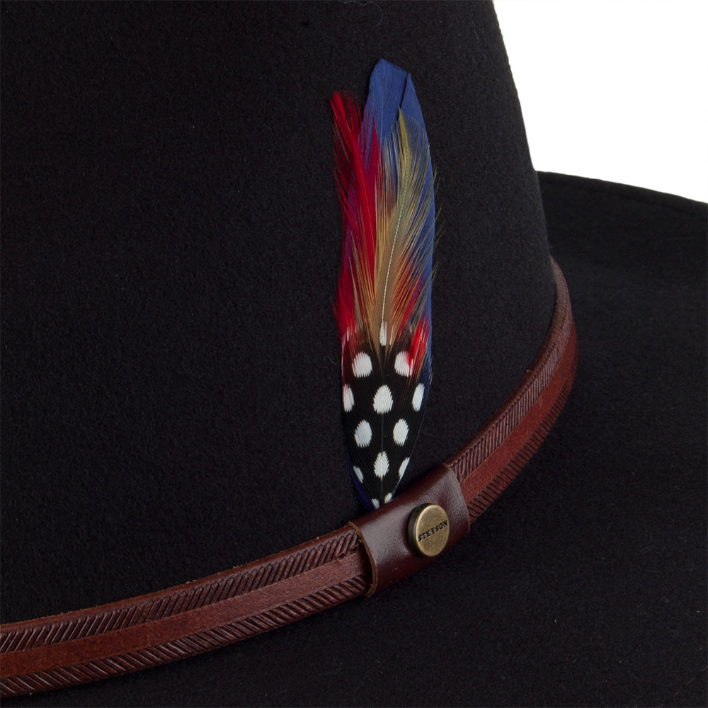 Chapeau Fedora Safari Rantoul noir STETSON