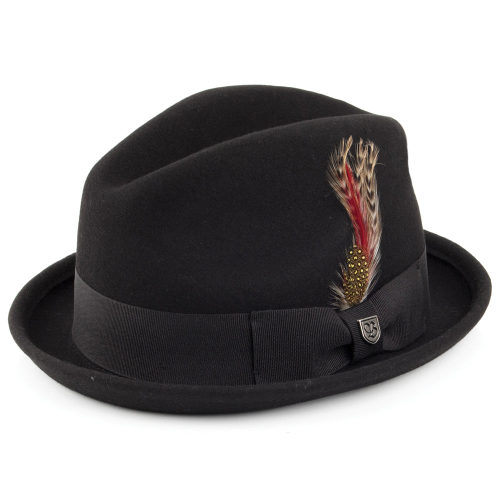 Chapeau Trilby Gain noir BRIXTON