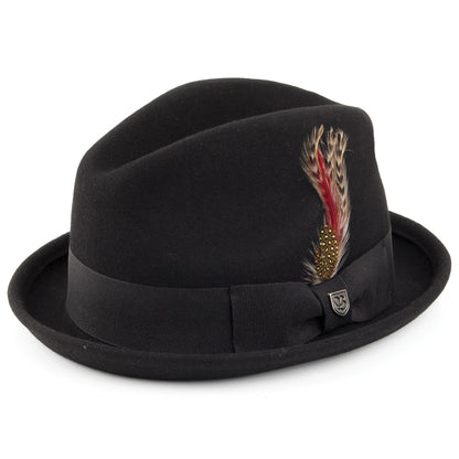 Chapeau Trilby Gain noir BRIXTON