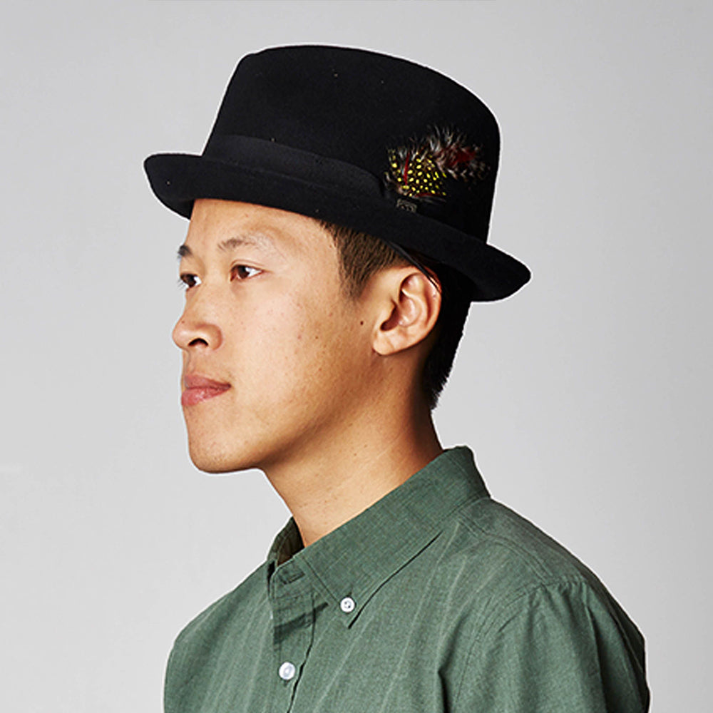 Chapeau Trilby Gain noir BRIXTON