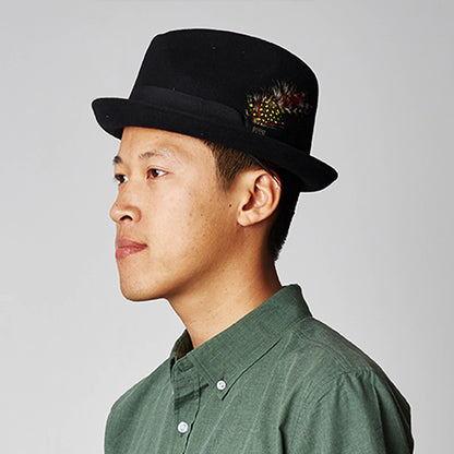 Chapeau Trilby Gain noir BRIXTON